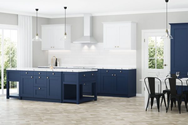 Bold Blue Cabinets